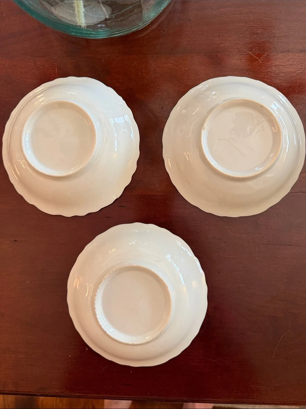 Haviland Limoges Porcelain Dessert Bowls, Pink Roses Collectible. Set of 3